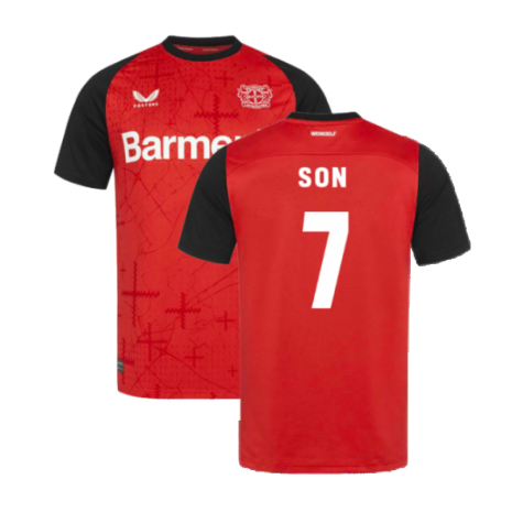 Bayer Leverkusen Son Heung-min 7 Home Trikot 2024-2025