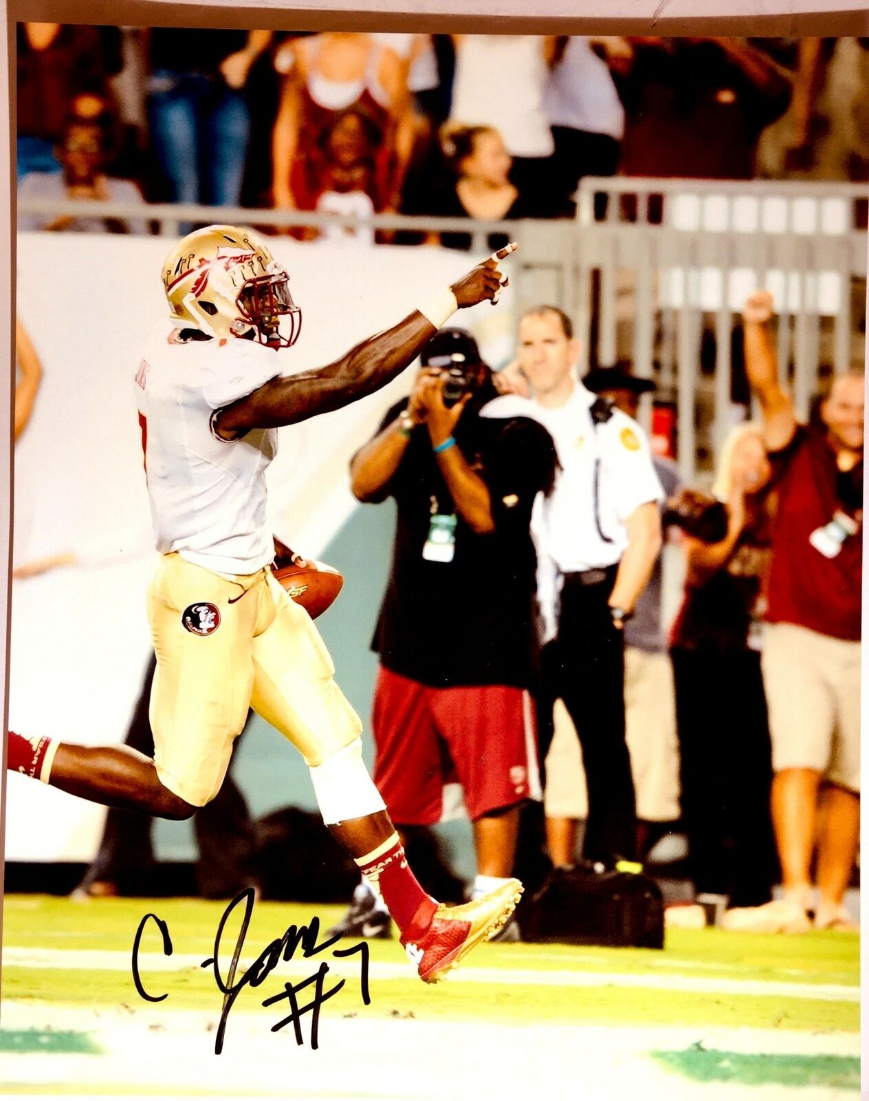 Christian Jones Signed 8x10 Photo Poster painting Florida State Seminoles Autograph Auto