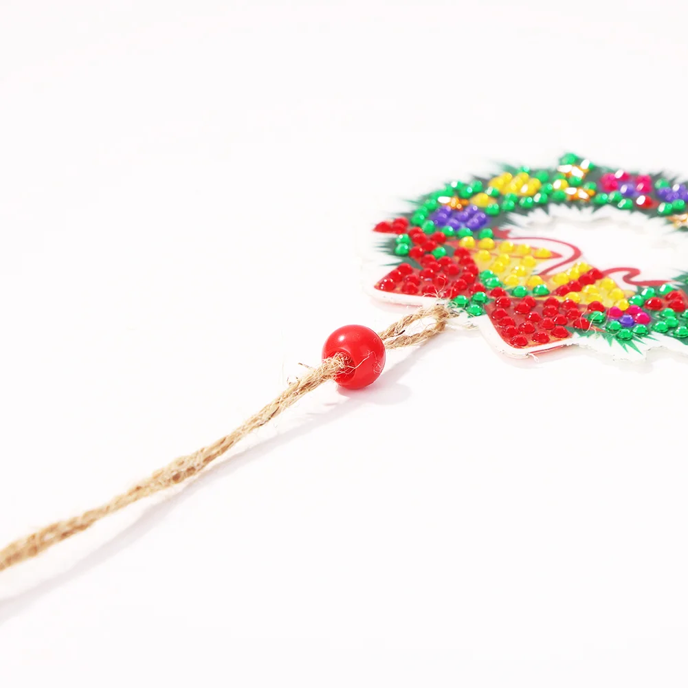 5pcs DIY Diamond Painting Xmas Trees Pendant(Double Sided)