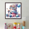 Gnome Knitting A Sweater-11CT Stamped Cross Stitch 45*45cm/17.72*17.72in