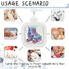 2 patins &agrave; roulettes, bouteille de pompe diamond art, distributeur vide rechargeable avec pompe, distributeur liquide de vaisselle pour savon &agrave; mains, lotion et apr&egrave;s-shampoing id&eacute;al pour la salle de bain, &eacute;vier de cuisine