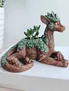 Creative Dragon Tree Succulent Planter Resin Garden Statue Decorative Plant Pot