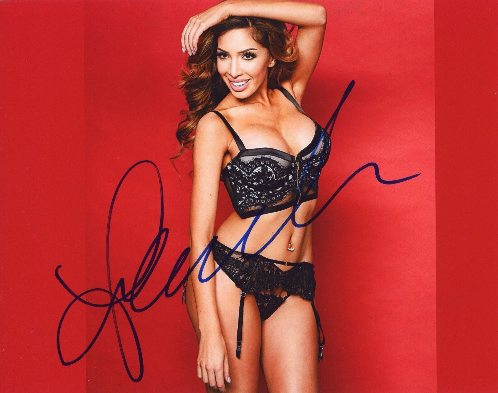 ~~ FARRAH ABRAHAM Authentic Hand-Signed Teen Mom