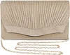 Abendtasche Damen Clutch Handtasche mit Kette Modisch Envelope Tasche Geldb&ouml;rse Brauttasche Kleine Umh&auml;ngetasche Unterarmtasche f&uuml;r Hochzeit Cocktailparty Tanzparty Geburtstag Bankett Blau