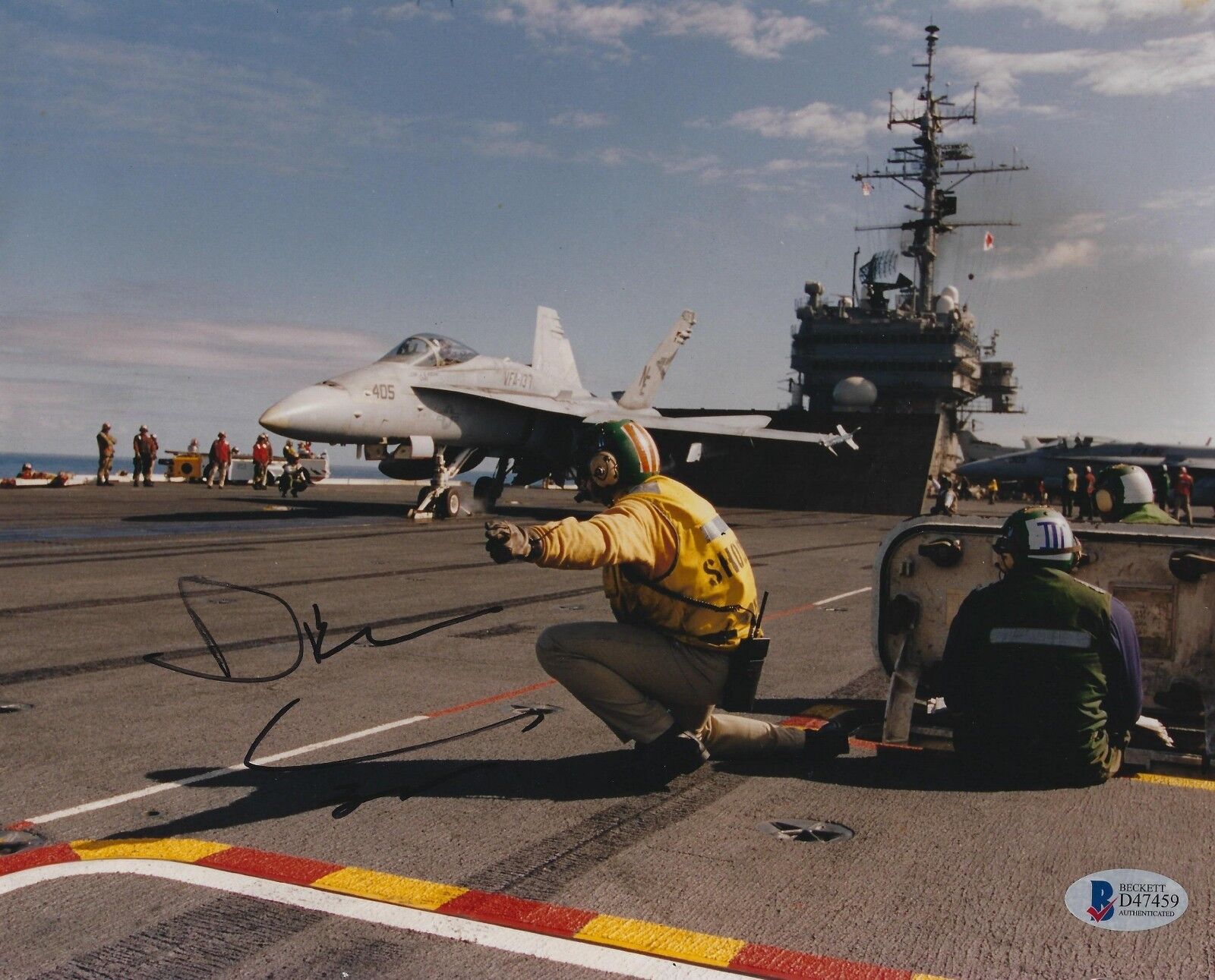 Drew Carey Signed 8x10 Photo Poster painting BAS COA US Navy Aircraft Carrier Picture Autograph