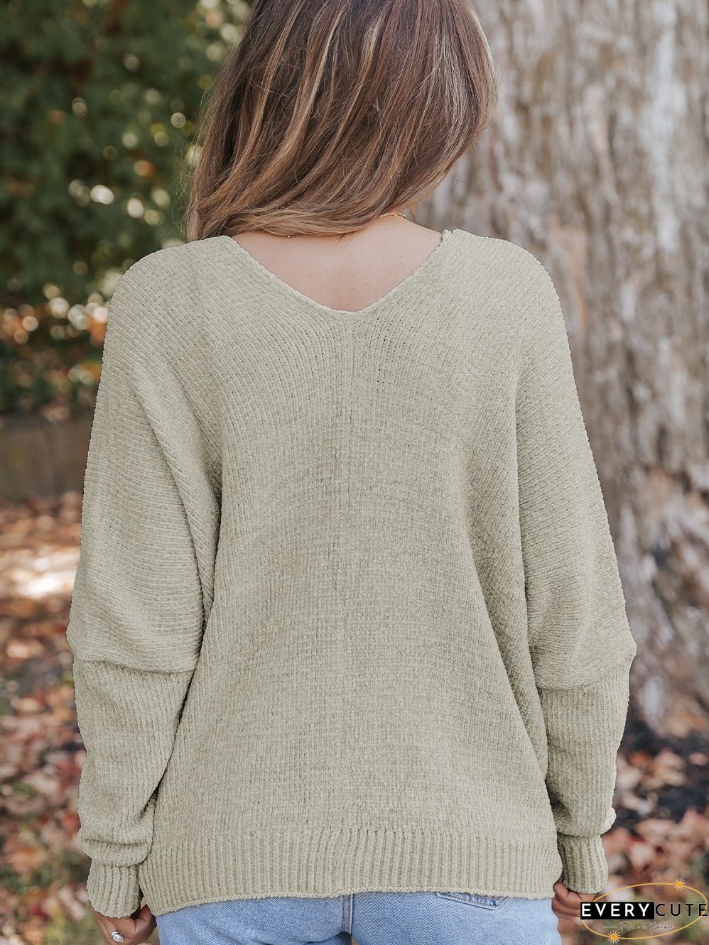 Solid Color Knit Cardigan