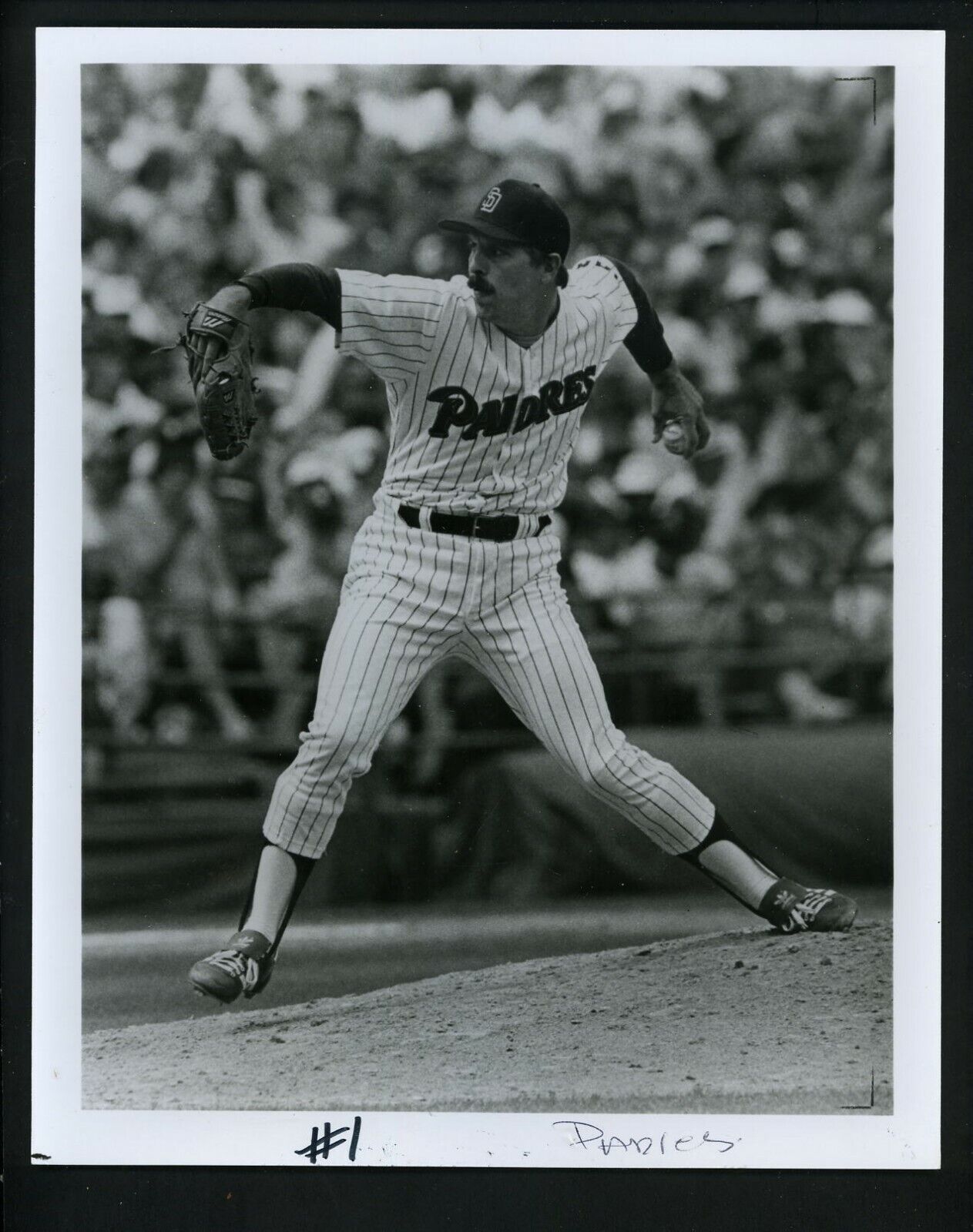 Craig Lefferts circa 1991 Press Original Photo Poster painting San Diego Padres