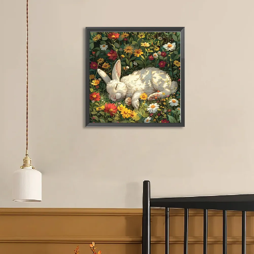 Diamond Painting - Full Round Drill - Rabbit(Canvas|40*40cm)