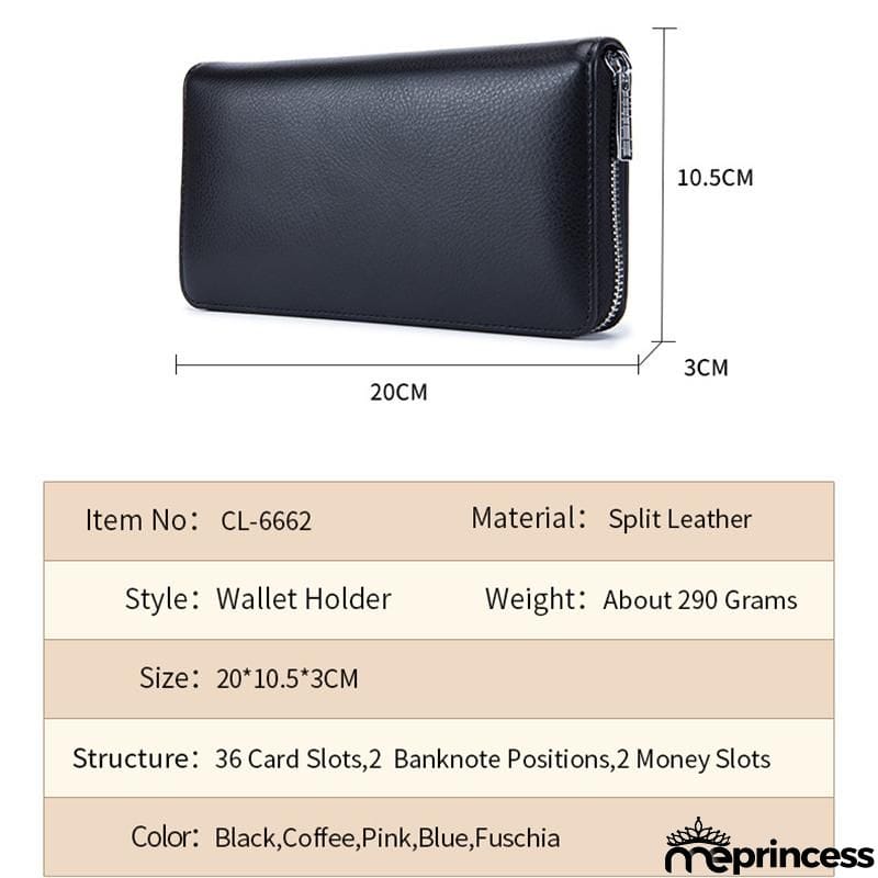 Unisex Multiple Compartment RFID Technology Anti-Scanning Card Slot Currency Wallet