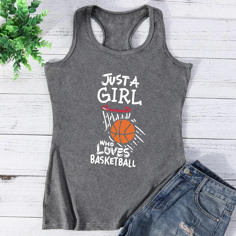 Just a girl who loves Basketball Vest Top-Annaletters