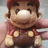 Handmade solid wood inlaid Mario creative figurine, cartoon character desktop decoration gift