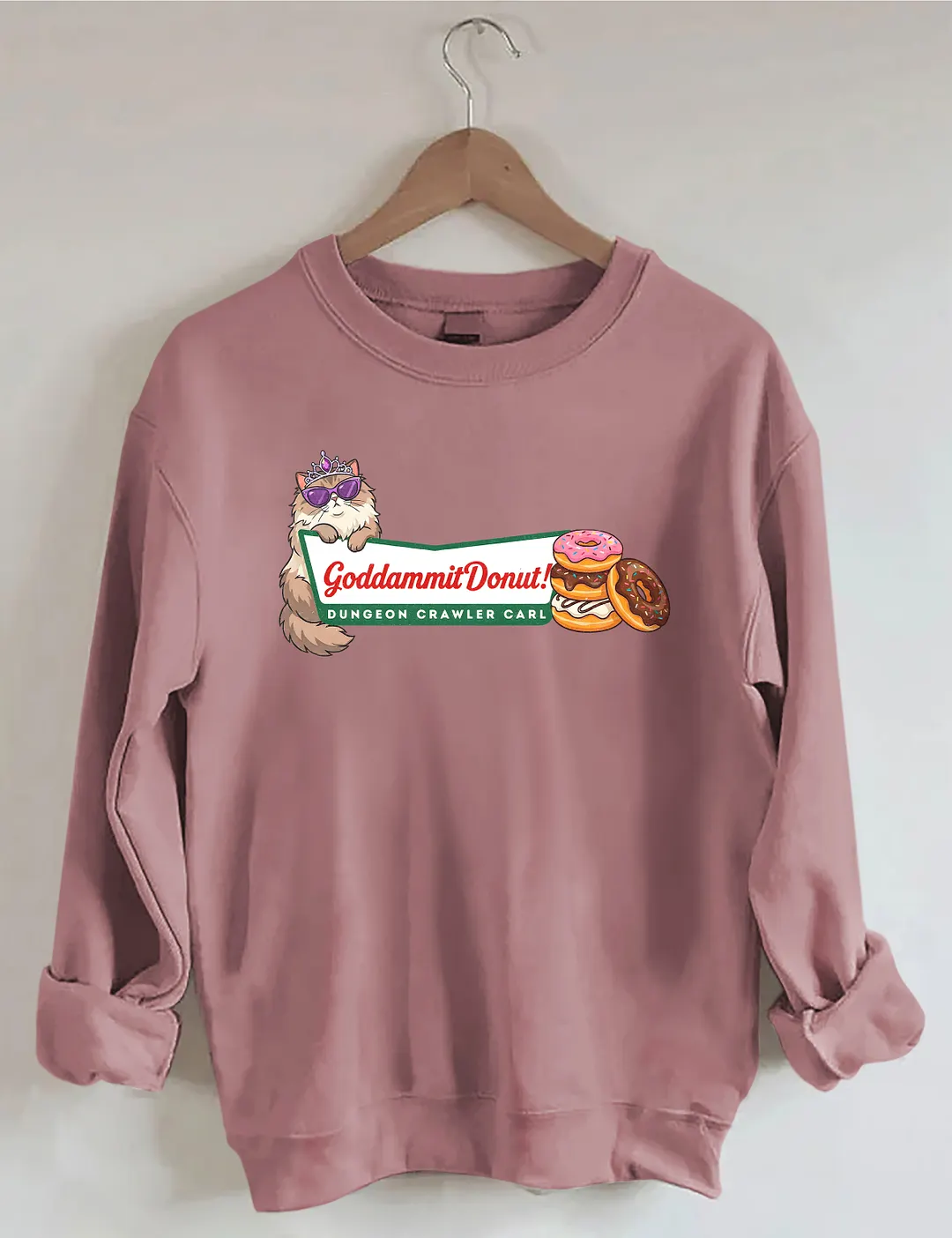 Goddammit Donut Dungeon Crawler Carl Sweatshirt