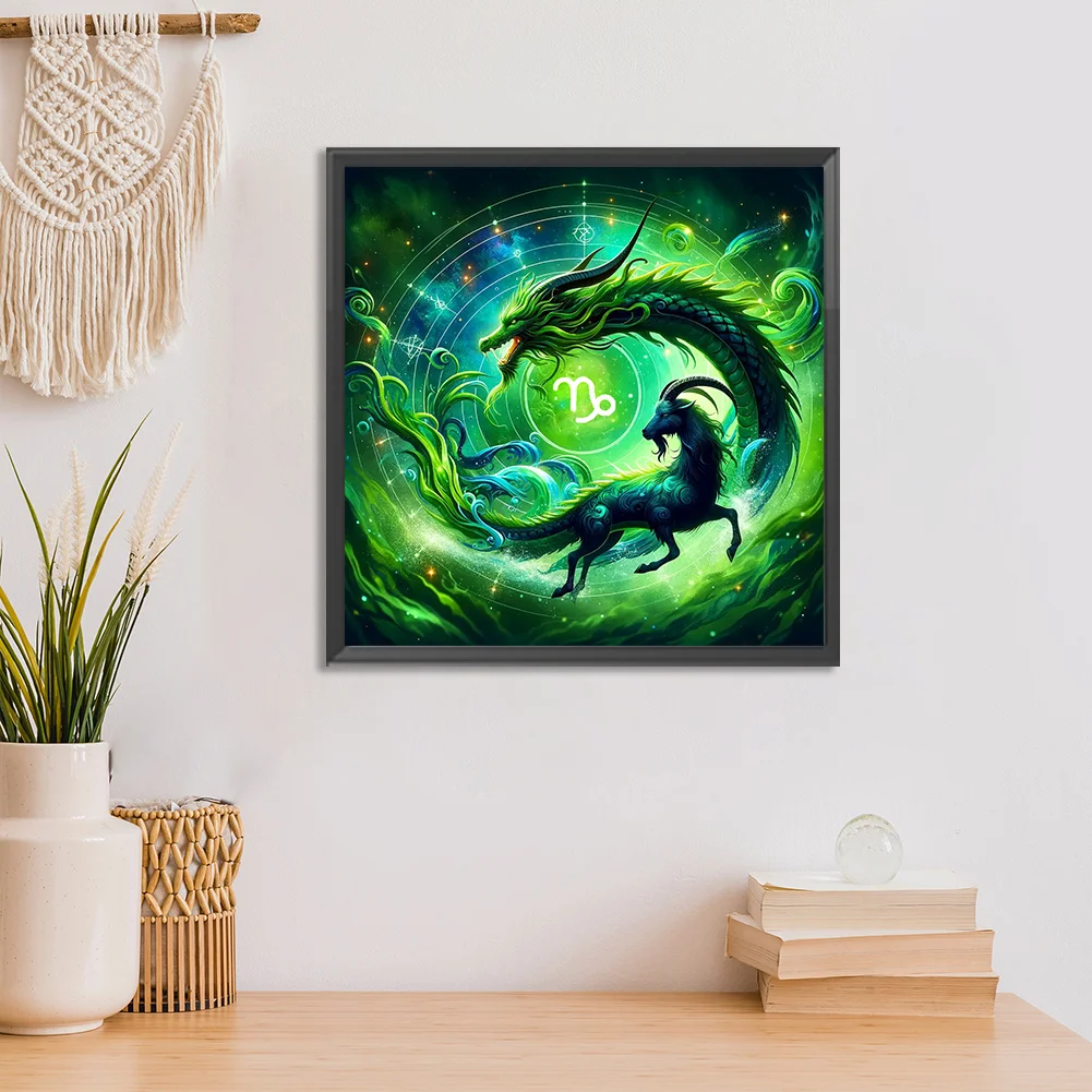 Diamond Painting - Full Round Drill - Capricornus(Canvas|30*30cm)
