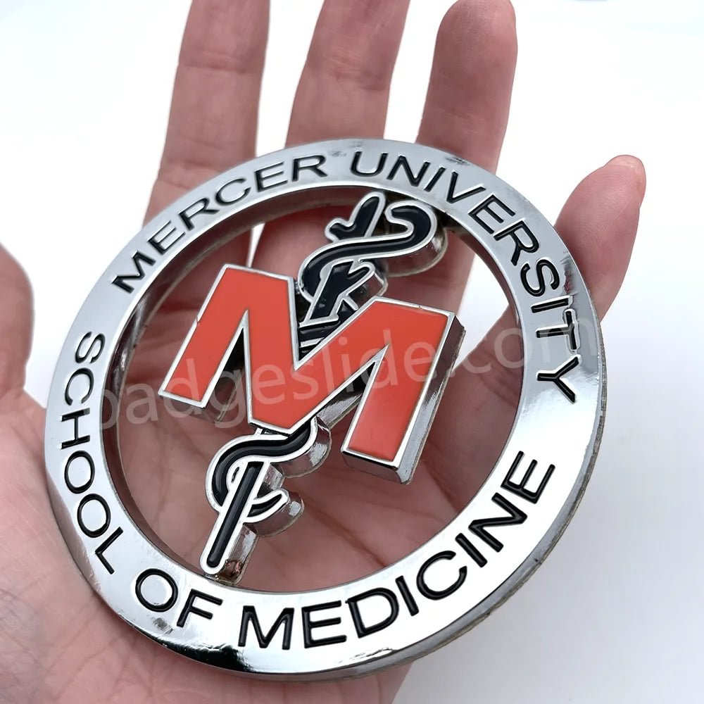 M Metal Emblem Car Badge-2pcs