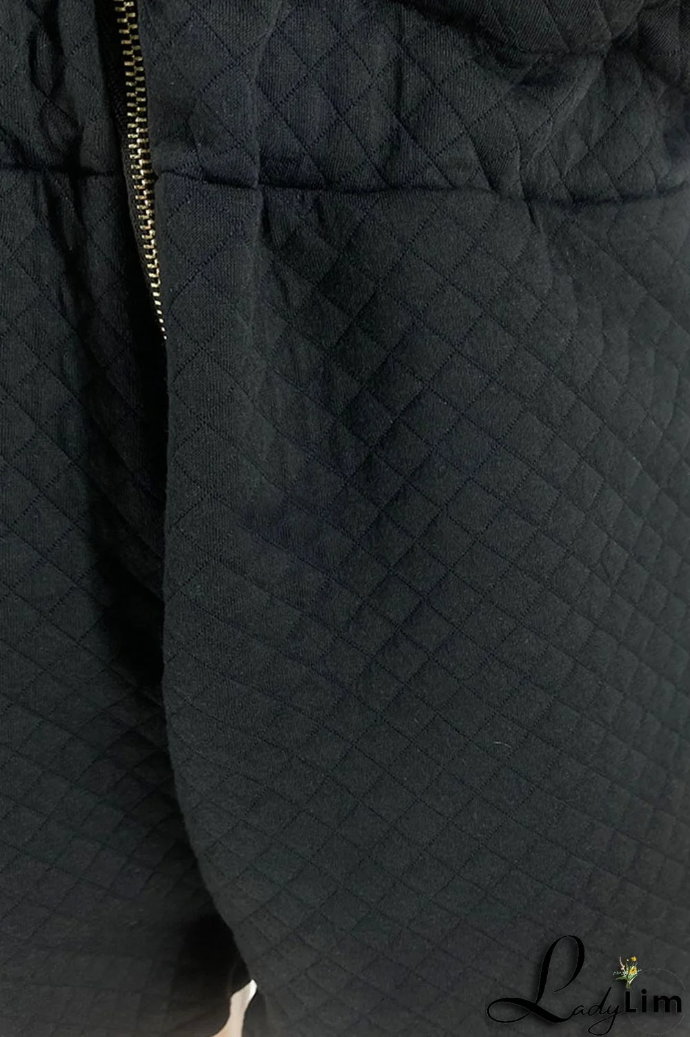 Army Green Casual Solid Patchwork Zipper Hooded Collar Straight Jumpsuits