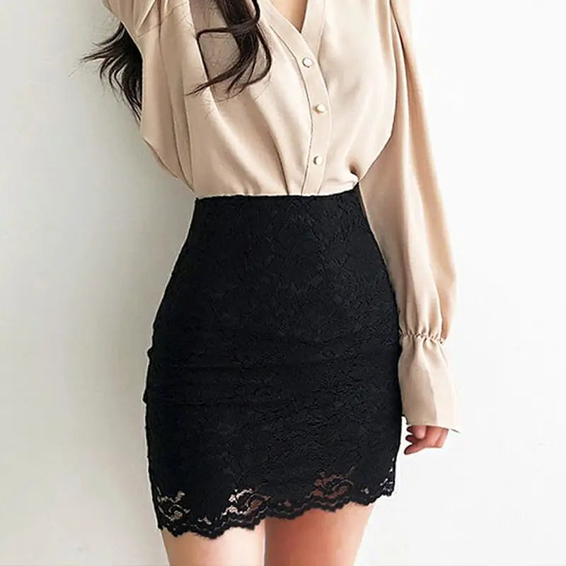 Aiertu Lace Skirts for Woman Wrap White Tight Women's Skirt Midi Clothes Korean Style Premium High Quality Vintage Trend Stylish aiertu