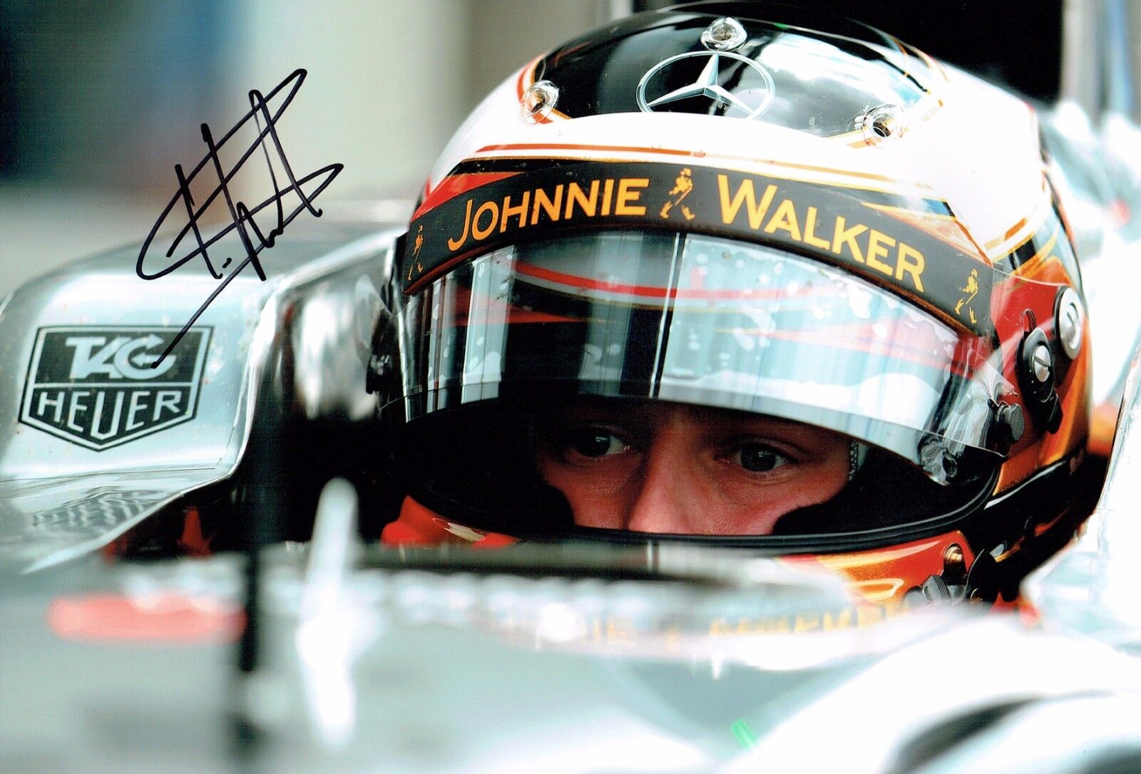 Stoffel VANDOORNE SIGNED Autograph F1 McLAREN Driver Helmet Photo Poster painting AFTAL COA