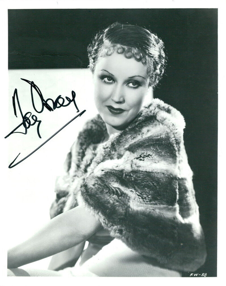 Fay Wray (Vintage) signed Photo Poster painting COA