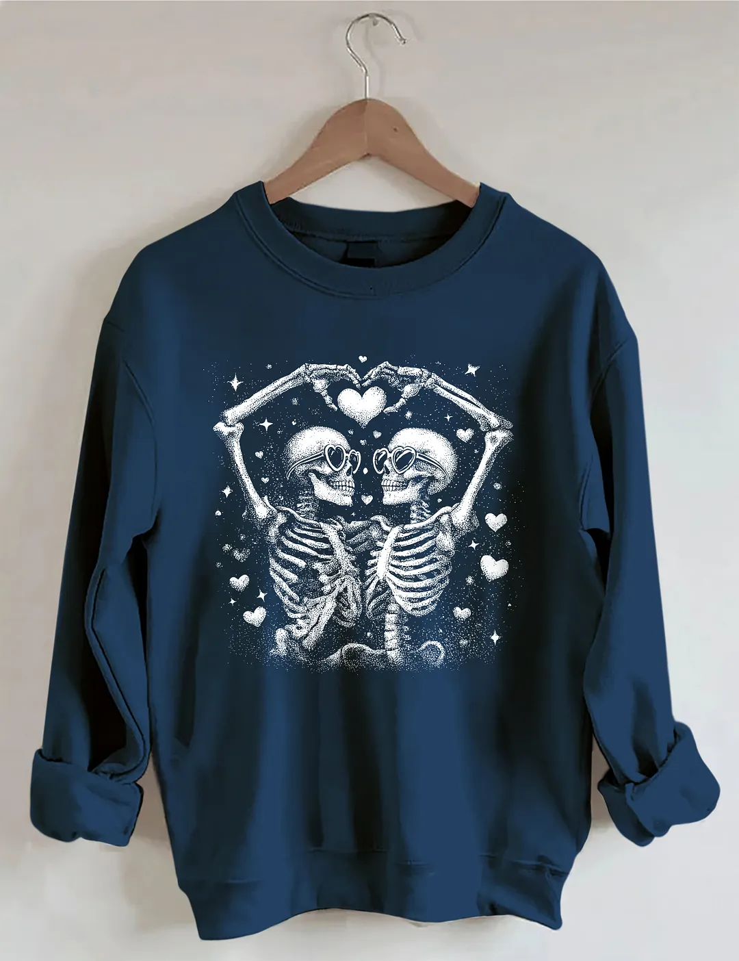 Valentine Skeleton Couple Sweatshirt