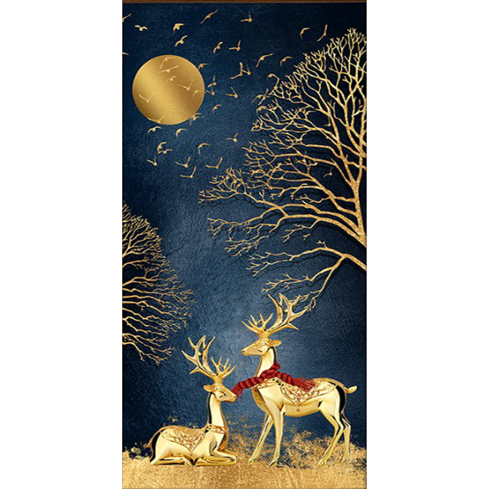 

40*80CM - Paint By Numbers - Golden Deer (Big Size), 501 Original
