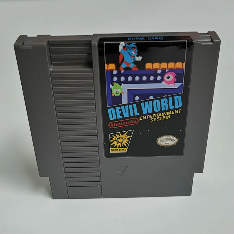 Devil World For Nintendo NES - 8 Bit Game Cartridge