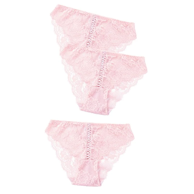 3pcs Sexy Lace Panty Women Briefs Panties Women Low Waist Lingerie Underwear Female Sexy Iminates L XL XXL Underpant 8 Colors