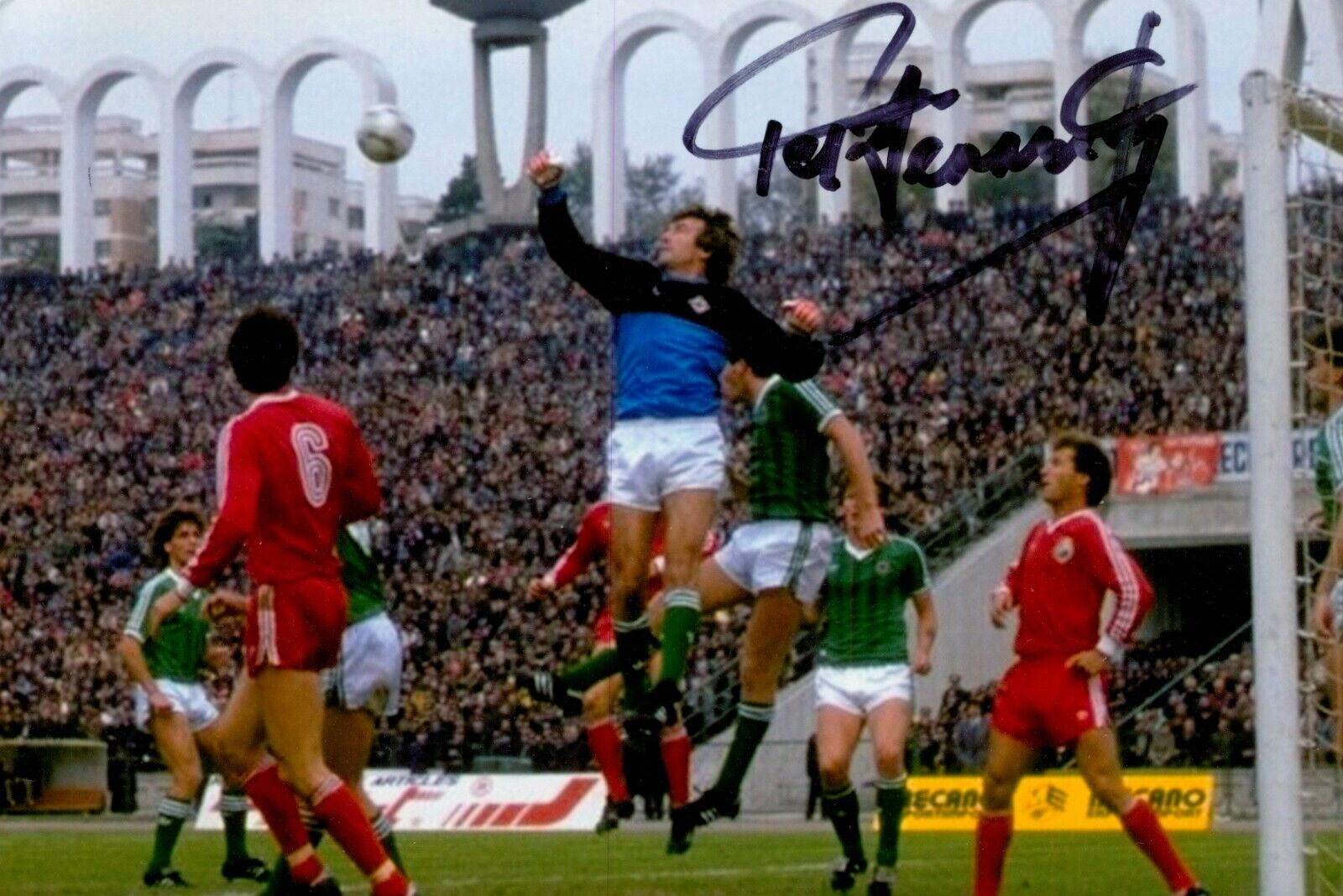 Pat Jennings Signed 6x4 Photo Poster painting Northern Ireland Tottenham Hotspur Autograph + COA