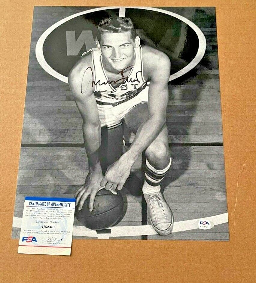 JERRY WEST SIGNED WEST VIRGINIA MOUNTAINEERS 11X14 Photo Poster painting PSA/DNA CERTIFIED