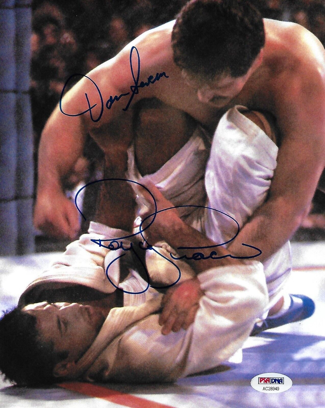 Royce Gracie & Dan Severn Signed 8x10 Photo Poster painting PSA/DNA 1994 UFC 4 Picture Autograph