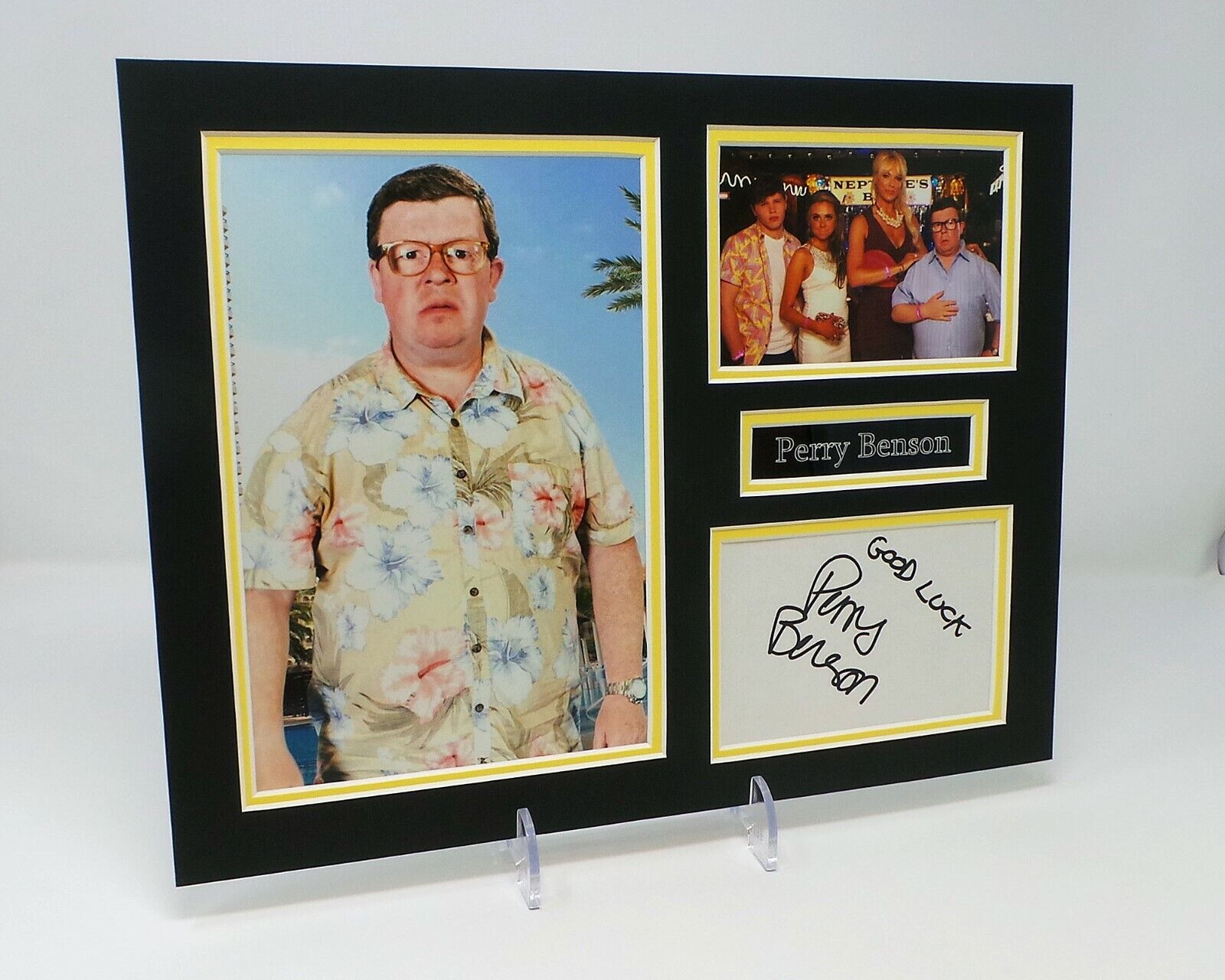 Perry BENSON Signed Mounted Photo Poster painting Display AFTAL COA Plays Clive Dyke in Benidorm