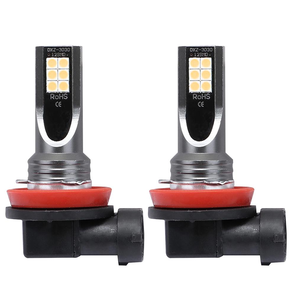 

2x H11 LED Car Headlight Bulbs 3000K 1600LM Auto Headlamp Fog Light Bulbs, 501 Original