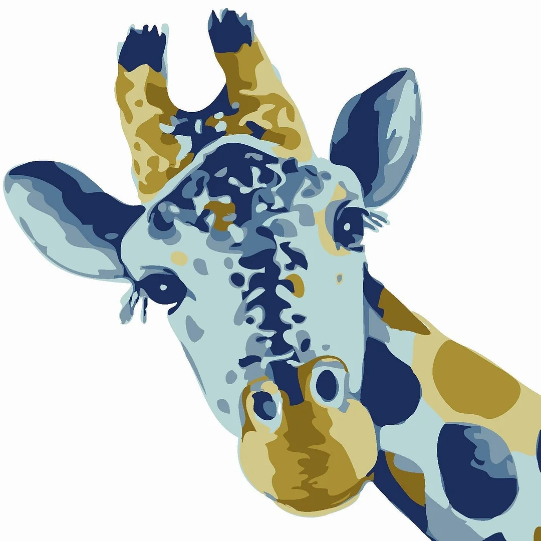 Animal Giraffe Paint By Numbers Kits UK For Beginners HQD1373