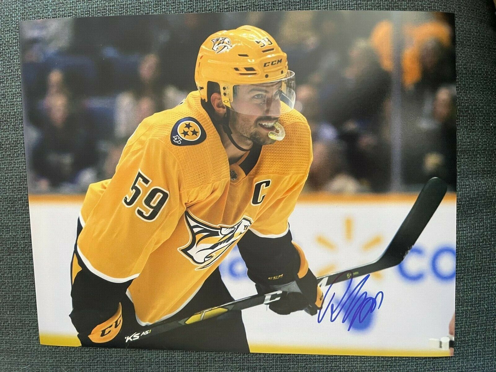 Nashville Predators Roman Josi Signed Autographed 11x14 Photo Poster painting COA