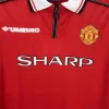 Retro 1998-99 Long-Sleeved Manchester United Soccer Jersey Home