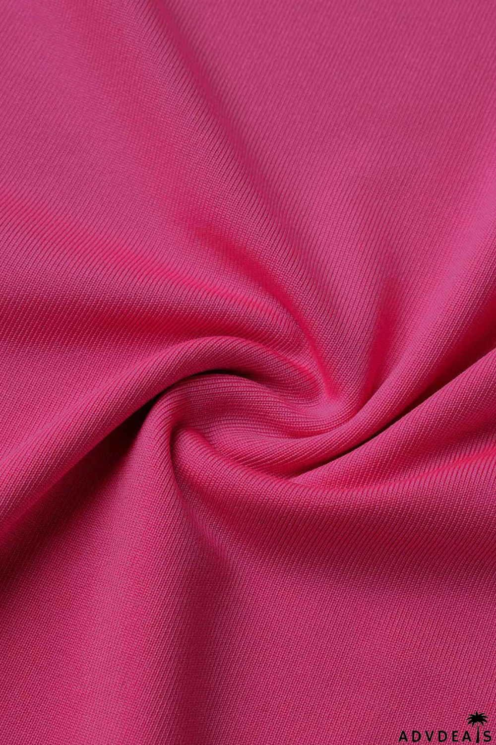 Rose Red Sexy Solid Hollowed Out Split Joint Spaghetti Strap Pencil Skirt Dresses