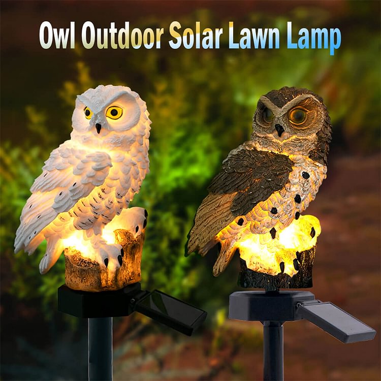 Outdoor Owl Solar Garden Light