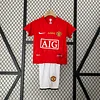 2007-2008 Retro KIDS Manchester United Champions League Version Home Football Shirt 1:1 Thai Quality
