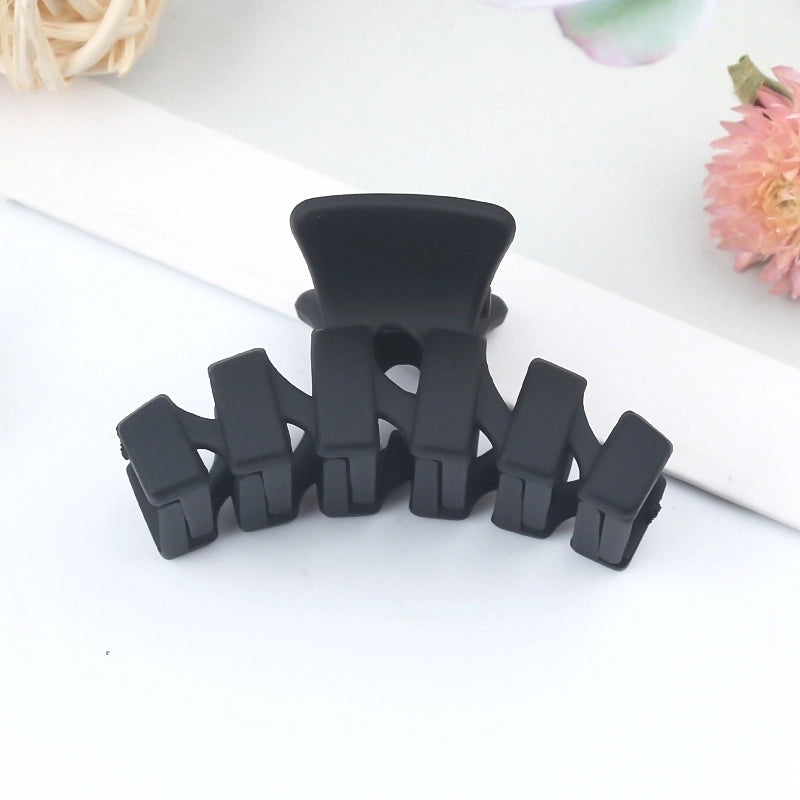 Minimalist Solid Color Arylic Stoving Varnish Hair Claws 1 Piece