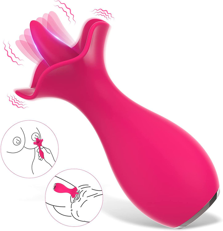 rose vibrator · portable tongue licking rose toy
