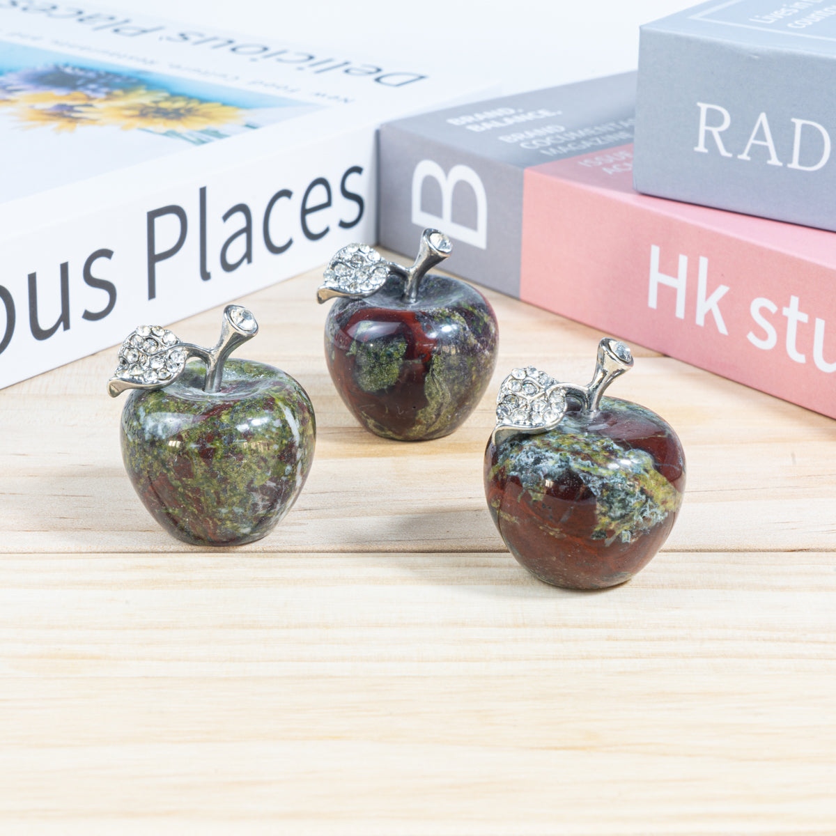 3cm Dragon Blood Stone Apple 