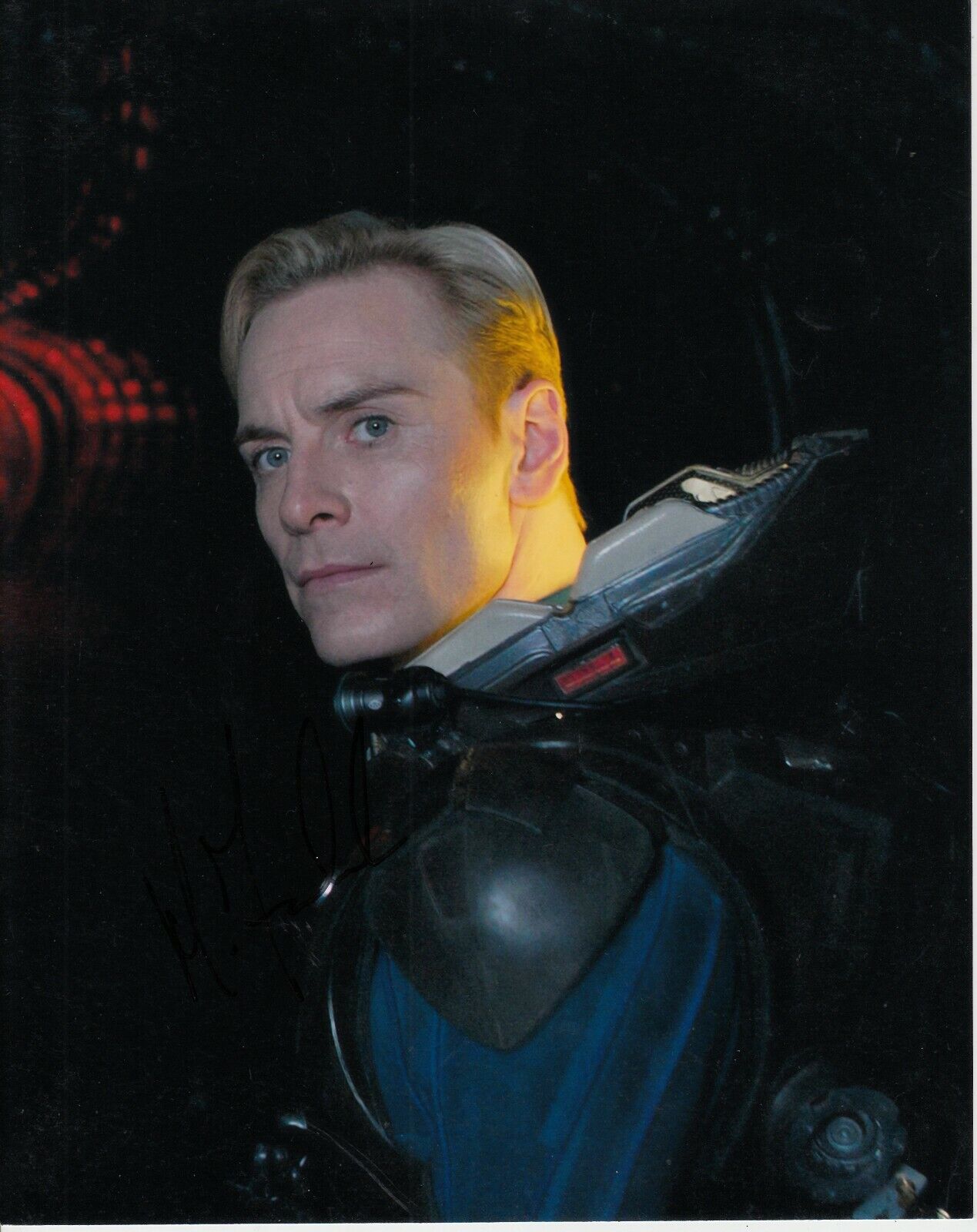 MICHAEL FASSBENDER SIGNED PROMETHEUS Photo Poster painting UACC REG 242