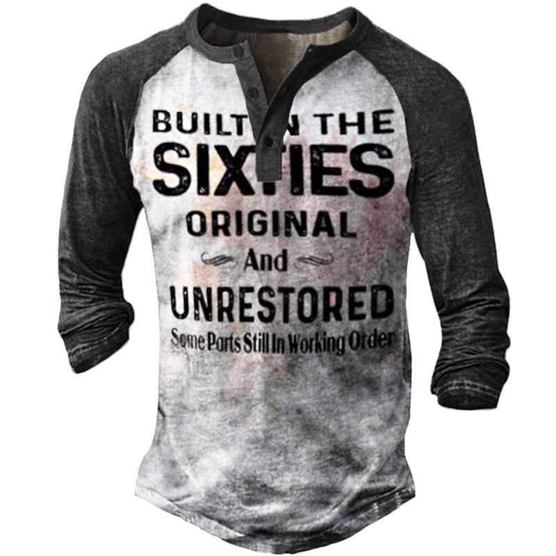 Built In The Sixties Original And Unrestored Men's Vintage Henry T-Shirt-Compassnice®