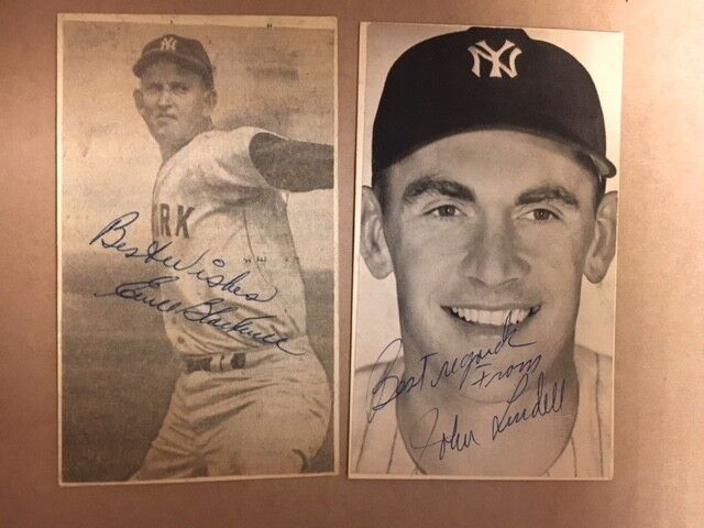 Ewell Blackwell NY Yankees Signed GPC & Mounted Photo Poster painting 1953 Stamp JSA Precert