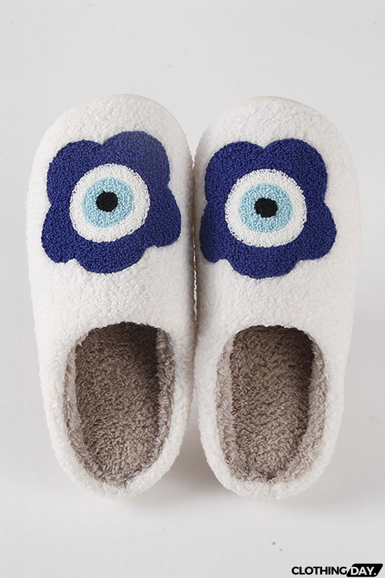 Flower Plush House Slippers