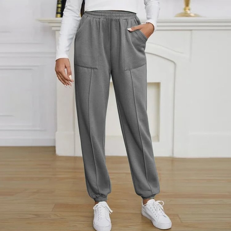 Grey Versatile Casual Pants