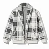 💥 2025 Hot Sale! Men Plaid Pattern Teddy Jacket, Going Out Colorful Long Sleeve Casual Flannel Jacket, For Friends, Husband, Boyfriend Gifts, For Fall Winter