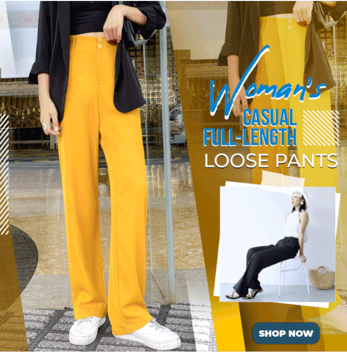 ✨Store promotion✨Woman's Casual Full-Length Loose Pants