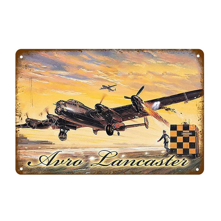 Airplane - Vintage Tin Signs/Wooden Signs - 7.9x11.8in & 11.8x15.7in