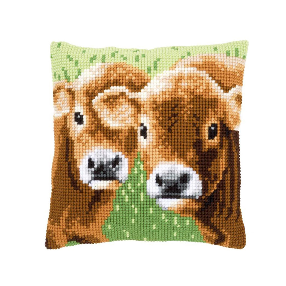 

Two Camels - 11CT Stamped Cross Stitch Pillowcase - 40*40CM, 501 Original