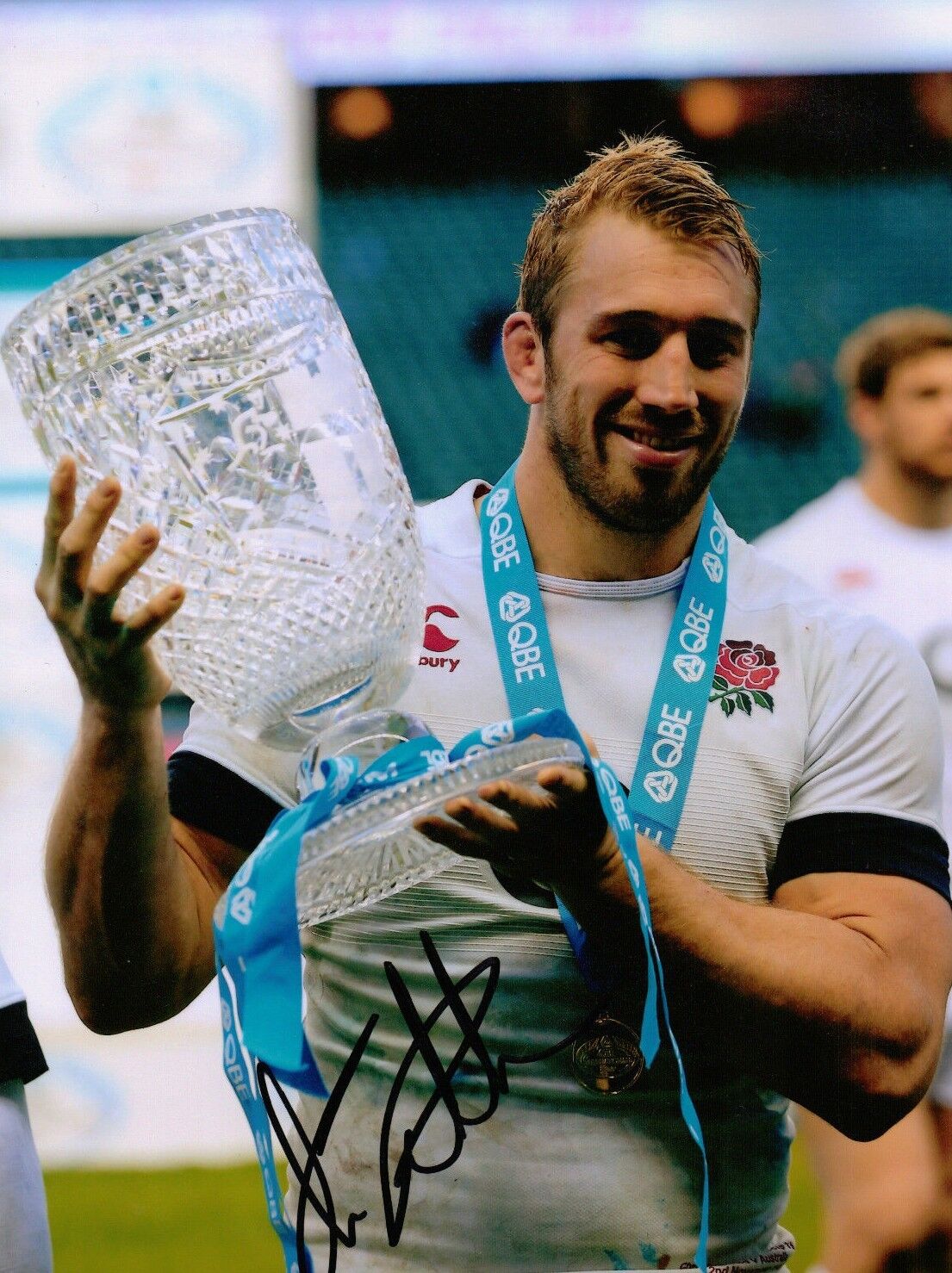 Chris Robshaw Signed 12X8 Photo Poster painting Harlequins & England AFTAL COA (2253)